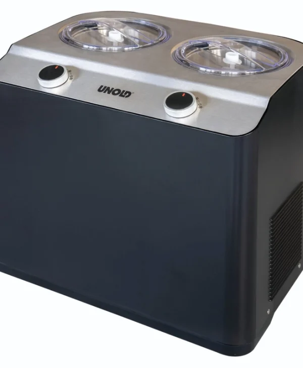 Unold Doppio Παγωτομηχανή 2x1.2lt Μαύρη 48835