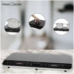 Profi Cook PC-DKI 1067 Επιτραπέζια Εστία Επαγωγική Διπλή Μαύρη 501067 - Image 5