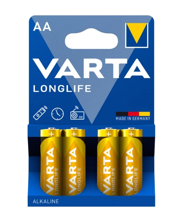 Varta LongLife Αλκαλικές Μπαταρίες AA 1.5V 4τμχ 04106101414