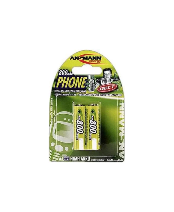 Ansmann Phone Επαναφορτιζόμενες Μπαταρίες AA Ni-MH 800mAh 1.2V 2τμχ 5030902