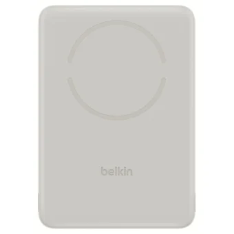 Belkin BoostCharge Slim Magnetic Power Bank 5000mAh 15W με Θύρα USB-C Μπεζ BPD021HQSA