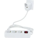 REV Πολύπριζο 3 Θέσεων με USB-A, Διακόπτη και Καλώδιο 2m 0012392114