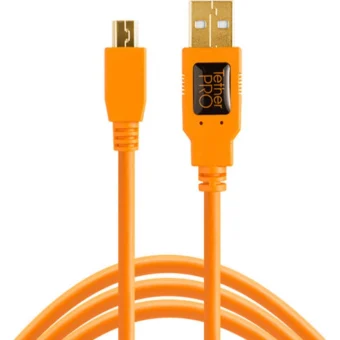 Tether Tools Regular USB 2.0 to micro USB Cable Πορτοκαλί 4.6m (CU5430ORG)