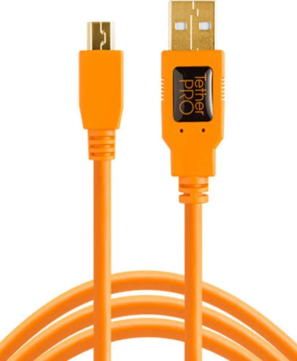 Tether Tools Regular USB 2.0 to micro USB Cable Πορτοκαλί 4.6m (CU5430ORG)