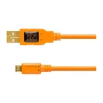 Tether Tools Regular USB 2.0 to micro USB Cable Πορτοκαλί 4.6m (CU5430ORG) - Image 4