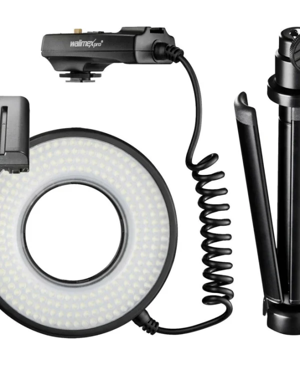 Walimex Macro LED Ring Light DSR 232 Kit Daylight 5800K 14W με Φωτεινότητα 1100 Lux 1020951