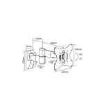 Reflecta 40-300 Βάση Τηλεόρασης Τοίχου με Βραχίονα έως 40" και 30kg 23112 - Image 2