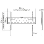 Reflecta Plano Flat 70-6040 Επιτοίχια έως 70" και 50kg 23093 - Image 3