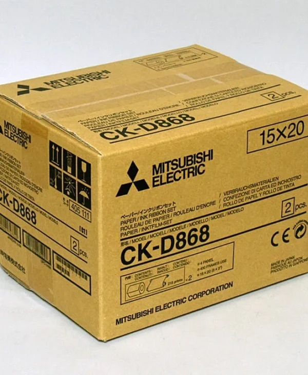 Mitsubishi Electric CK-D868 Γνήσια Μελανοταινία & Χαρτί για CP-D90DW-P/CP-D80DW 2τμχ 485085