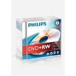 Philips Επανεγγράψιμα DVD+RW 4x 4.7GB 5τμχ DW4S4J05F/10 - Image 2