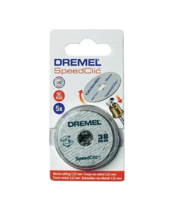 Dremel Μετάλλου 38mm EZ Speedclic SC456 Δίσκος Κοπής Μετάλλου 38mm 5τμχ 2615S456JC