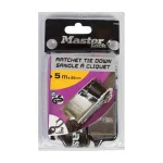 Master Lock Ιμάντας Αποσκευών Αυτοκινήτου 2.5cm με Καστάνια για Φορτία έως 400kg Γκρι 3109EURDAT - Image 5