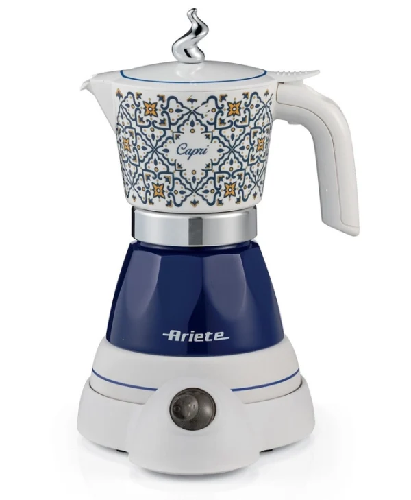 Ariete Moka Ηλεκτρικό Μπρίκι Espresso 400W Μπλε 1358CA