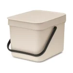 Brabantia Sort&go Κάδος Απορριμμάτων Πλαστικός Μπεζ 6lt 251702