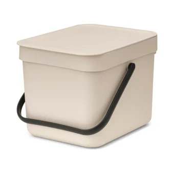 Brabantia Sort&go Κάδος Απορριμμάτων Πλαστικός Μπεζ 6lt 251702