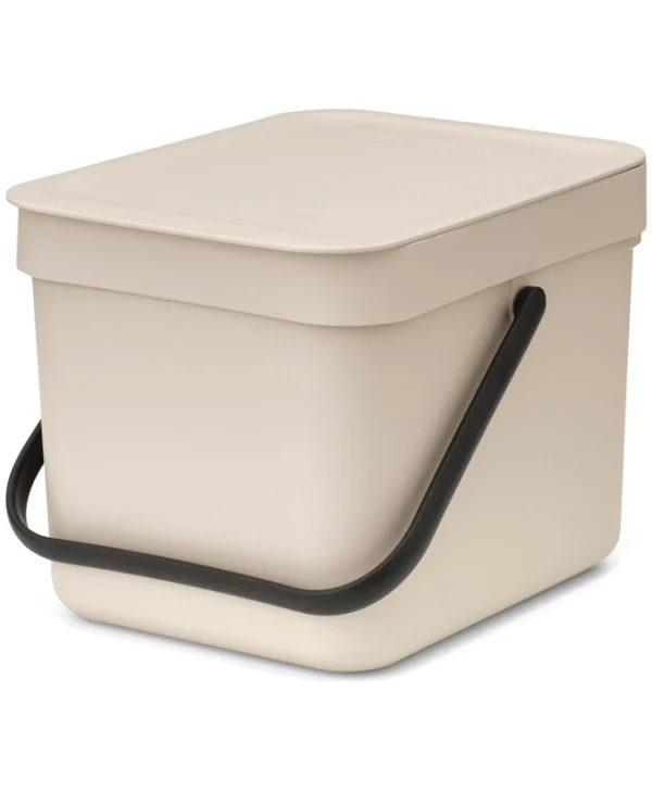Brabantia Sort&go Κάδος Απορριμμάτων Πλαστικός Μπεζ 6lt 251702