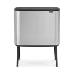 Brabantia Bo Κάδος Απορριμμάτων από Ανοξείδωτο Ατσάλι Steel Matt 36lt 315848