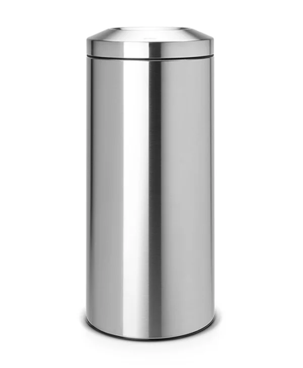 Brabantia Flame Guard Κάδος Απορριμμάτων από Ανοξείδωτο Ατσάλι Matt Steel 30lt 37 86 21