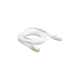 DeLock Flat U/FTP (STP) Cat.8.1 Καλώδιο Δικτύου Ethernet 2m Λευκό 81026