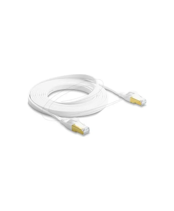 DeLock Flat U/FTP (STP) Cat.8.1 Καλώδιο Δικτύου Ethernet 3m Λευκό 81027