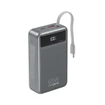 Energenie Fast Power Bank 20000mAh 65W με Θύρα USB-A και Θύρα USB-C Power Delivery / Quick Charge 3.0 Μαύρο PB20-PD65-LCD-01