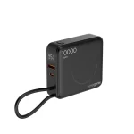 Energenie Fast Power Bank 10000mAh 20W με Θύρα USB-A και Θύρα USB-C Power Delivery Μαύρο PB10-WPC15-LCD-01