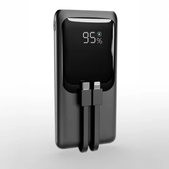 Energenie Power Bank 10000mAh 20W με Θύρα USB-A και Θύρα USB-C Power Delivery / Quick Charge 3.0 Μαύρο PB10-PD20-LCD-01