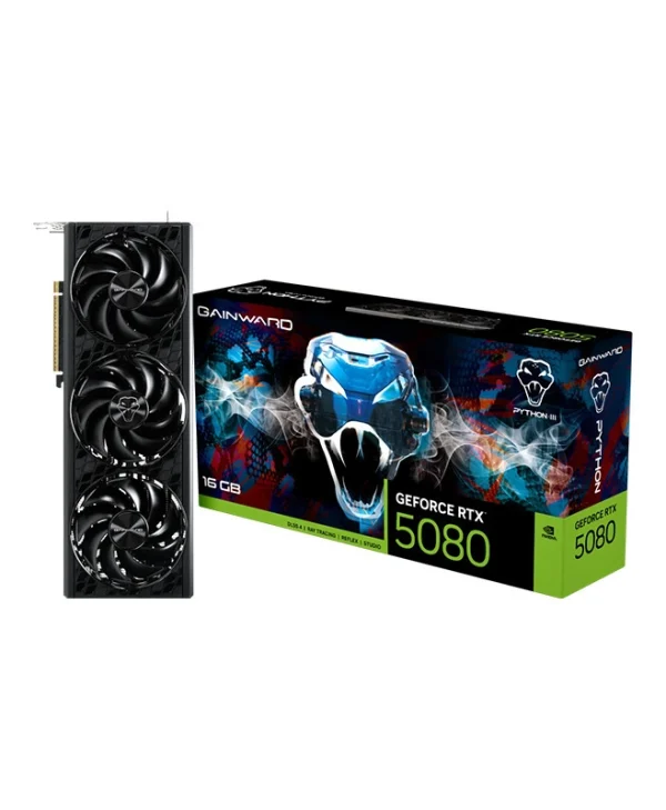 Gainward GeForce RTX 5080 16GB GDDR7 Python III Κάρτα Γραφικών NE75080019T2-GB2035T