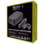 Sandberg Power Bank 27000mAh 100W με Θύρα USB-A και 2 Θύρες USB-C Power Delivery Μαύρο 421-13 - Image 7