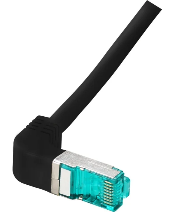 EFB S/FTP Cat.6a (Gigabit) Καλώδιο Δικτύου Ethernet 0.25m Μαύρο MK6001W.0,25B