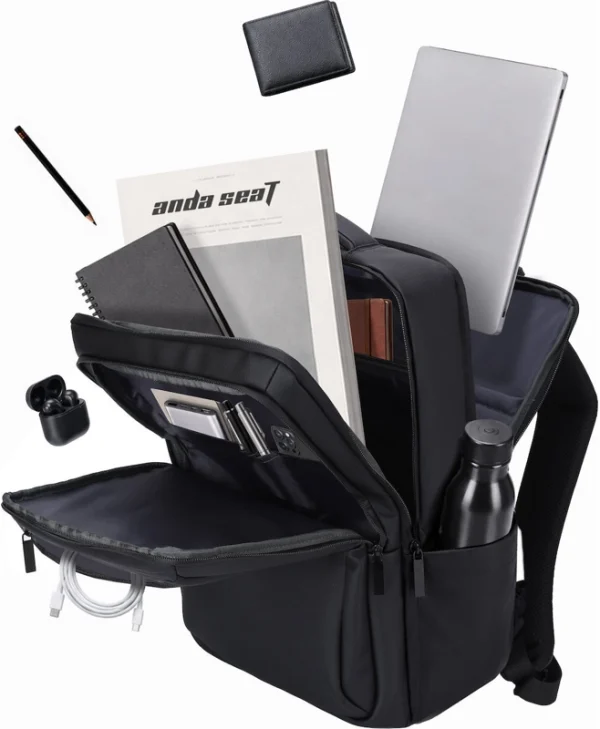 Anda Seat Τσάντα Πλάτης για Laptop 16" σε Μαύρο χρώμα 278-00-ADSBGPROBK
