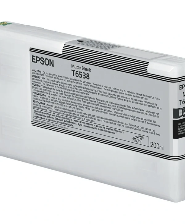 Epson Τ6538 Γνήσιο Μελάνι Εκτυπωτή InkJet Matte Μαύρο (C13T65380N)