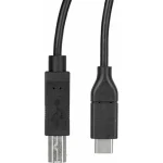 StarTech USB 2.0 Cable USB-C male - USB-B Μαύρο 0.5m USB2CB50CM - Image 2