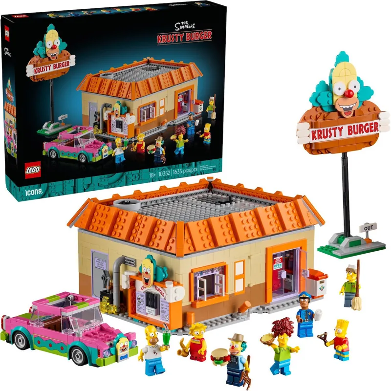 1 LEGO Icons The Simpons: Krusty Burger για 18+ Ετών 1635τμχ 10352 - Image 1