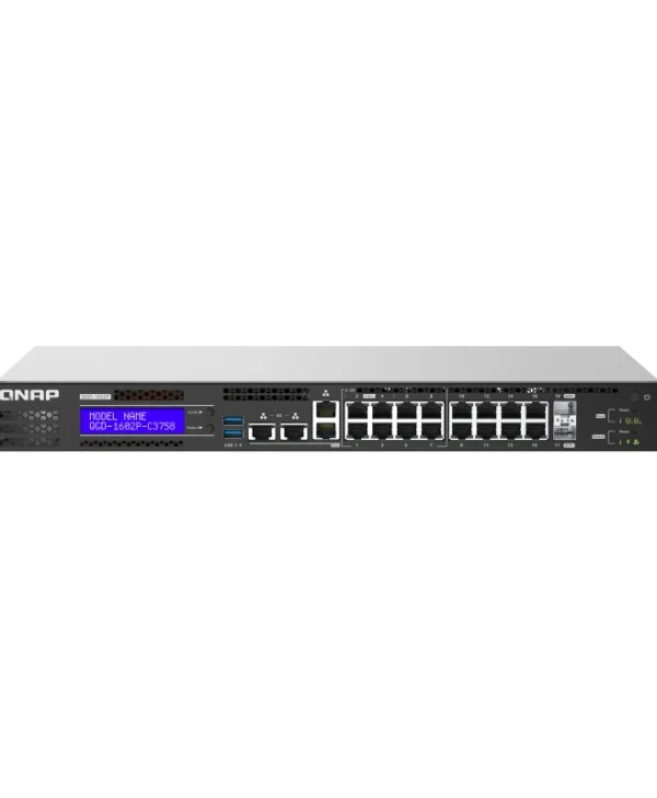 QNap QGD-1602P-C3558-8G Managed L2 PoE+ Switch με 16 Θύρες Gigabit (1Gbps) Ethernet και 2 SFP Θύρες