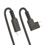 StarTech Angle (90°) USB 3.2 Video Cable USB-C male - USB-C 100W PD Μαύρο 2m RUSB315CC2MBR - Image 7
