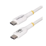 StarTech USB 2.0 Cable USB-C male - USB-C 240W PD Λευκό 2m USB2EPR2MW - Image 2