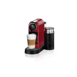 Krups Citiz & Milk Καφετιέρα για Κάψουλες Nespresso Πίεσης 19bar με Αφρογαλιέρα Κόκκινη XN7615