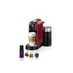 Krups Citiz & Milk Καφετιέρα για Κάψουλες Nespresso Πίεσης 19bar με Αφρογαλιέρα Κόκκινη XN7615 - Image 2