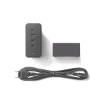 Native Union Φορτιστής Χωρίς Καλώδιο GaN με 4 Θύρες USB-C και Καλώδιο micro USB 140W Power Delivery Μαύρος (Fast Desktop) FAST-PD140-BLK-EU - Image 5