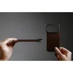 Nomad Magnetic Leather Back Magnetic Cover Iphone 17 Pro Max Compatible Magsafe Horween Leather Rustic Brown NM014384858 - Image 4