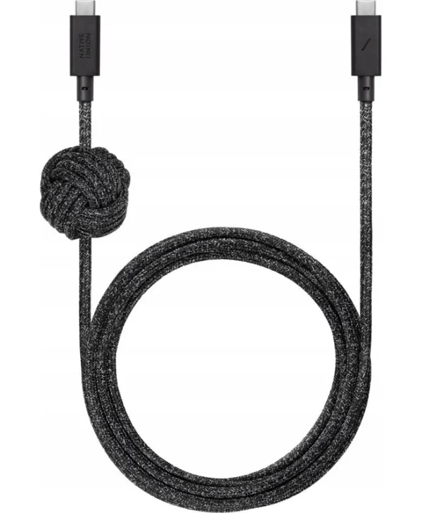 Native Union USB 2.0 Cable USB-C male - USB-C 240W PD Μαύρο 1.8m ACABLE-C-COS-NP