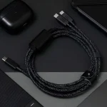 Native Union Usb-c To 2 Usb-c Cable 140w Charging 480mbps Synchronization Belt Model 2m Black BELT-C-2C-COS - Image 3