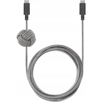 Native Union USB 2.0 Cable USB-C male - USB-C 240W Μαύρο 1.8m ACABLE-C-ZEB-NP