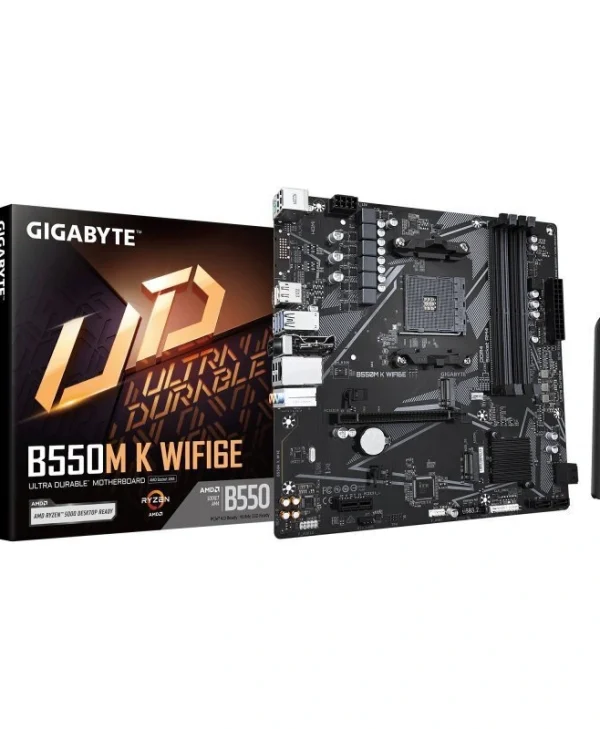 Gigabyte B550M K WIFI6E Motherboard Micro ATX με AMD AM4 Socket 9MB55MK6-00-G10