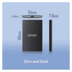 Lexar SL500Μ USB 3.2 Εξωτερικός SSD 1TB 2.5" Μαύρο LSL500M001T-RNBNG - Image 5