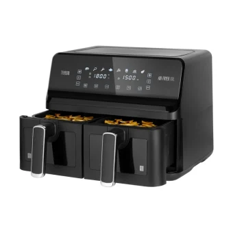 Teesa Air Fryer με Διπλό Αποσπώμενο Κάδο 8lt Μαύρο TSA8089