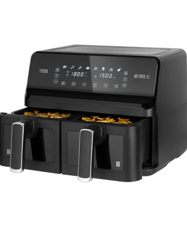 Teesa Air Fryer με Διπλό Αποσπώμενο Κάδο 8lt Μαύρο TSA8089