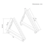 Maclean Energy MC-183 Βάση Τηλεόρασης Δαπέδου έως 75kg 386933 - Image 3