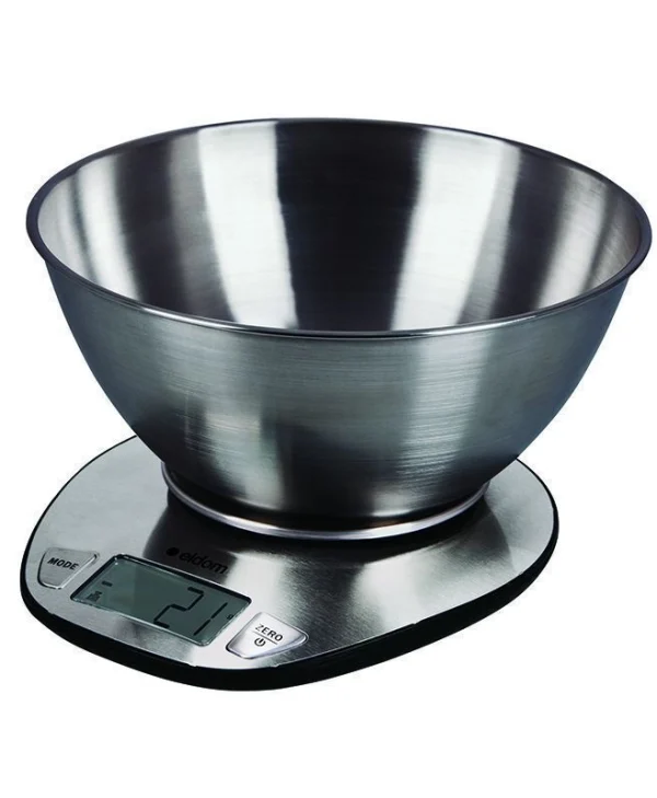Eldom WK320S Ψηφιακή Ζυγαριά Κουζίνας με Κάδο έως 5kg Inox